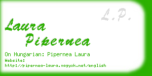 laura pipernea business card